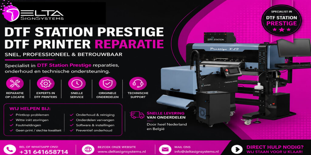 DTF Station - Prestige DTF Printer Reparatie Nederland