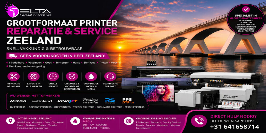 Grootformaat Printer Reparatie Zeeland