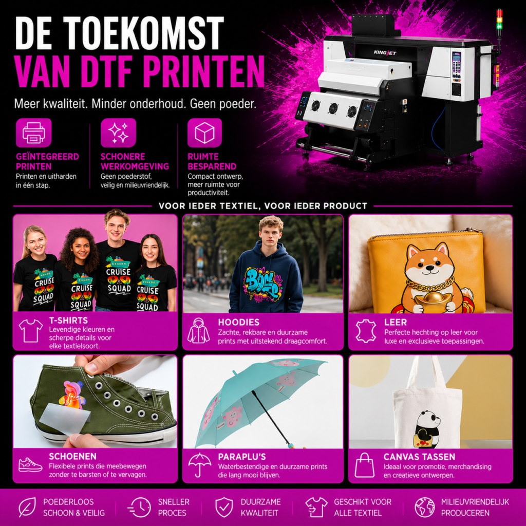Poeder-vrij DTF Printer